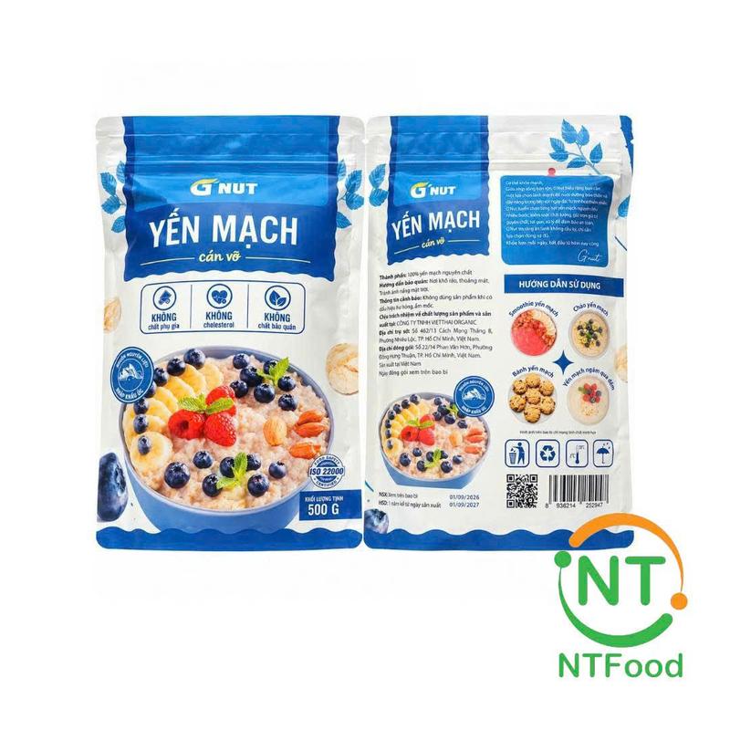 G'Nut Yến Mạch cán vỡ túi 500g - Nhất Tín Food
