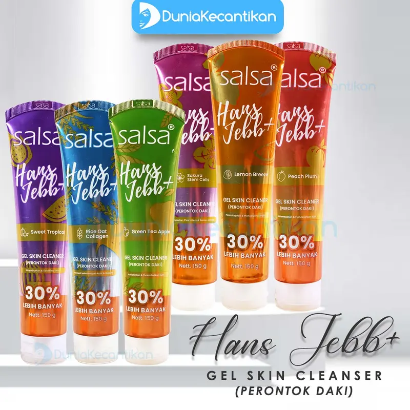 NEW! SALSA Hans Jebb+ Gel Peeling  150ML Skin Cleanser Exfoliating Gel Scrub Perontok Daki & Ketiak Hitam Melembutkan Mencerahkan 0