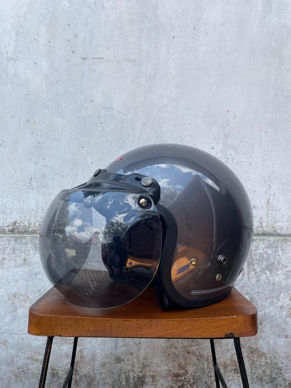 Helm Bogo full leher retro premium SNI dewasa hijab Wanita Pria SNI Terbaru Kaca Cembung Motorcycle 7