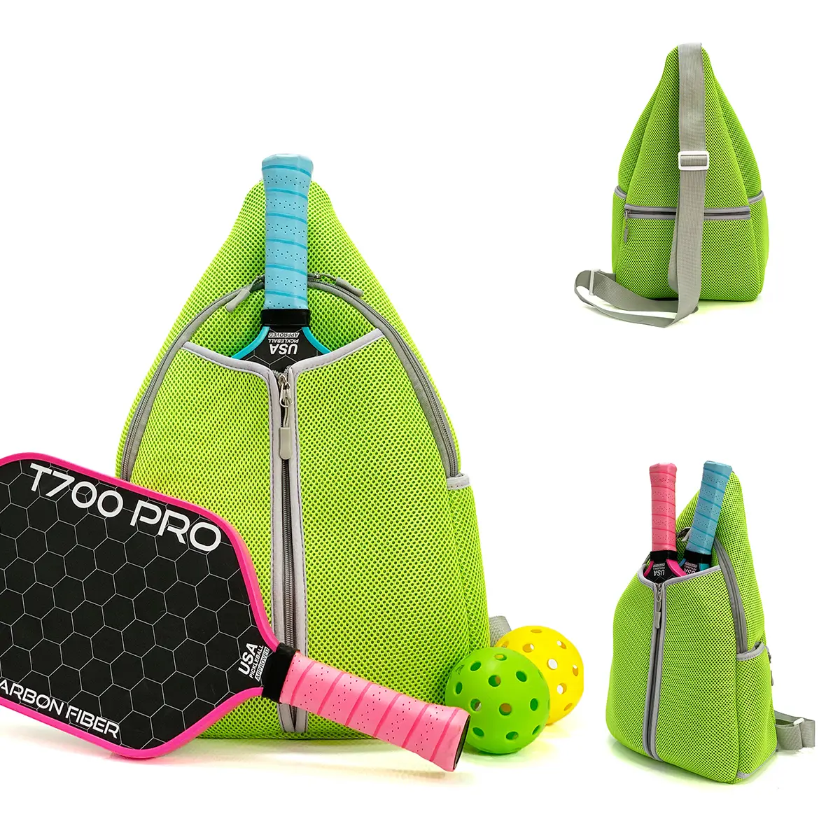 Túi Tote Đeo Chéo Sling Nữ, Còn Hàng, Chất Liệu Cao Su Tổng Hợp, Có Thể Mở Rộng, Thích Hợp Cho Thể Thao Pickleball, Ba Lô, Túi Đeo Vai, Túi Pickleball Nữ Bag Sport