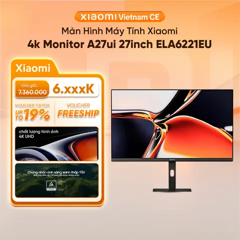 Màn hình máy tính Xiaomi 4K Monitor A27UI 27inch ELA6221EU - Màn hình cứng IPS - HDR10 - Giảm ánh sáng xanh