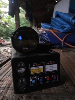 Product Review of IBRIGHT ZE 70 - Projector Biled 2.5inc Blue Lens ibright ze 70 High Low Putih plus kipas pendingin from V**8 2