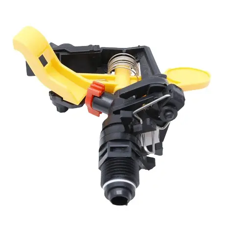 Sprinkler Tembak Putar Taman/Kebun 1/2 Inci Impact Black-Yellow PVC dengan Jarak Semprot 6-13 Meter 4