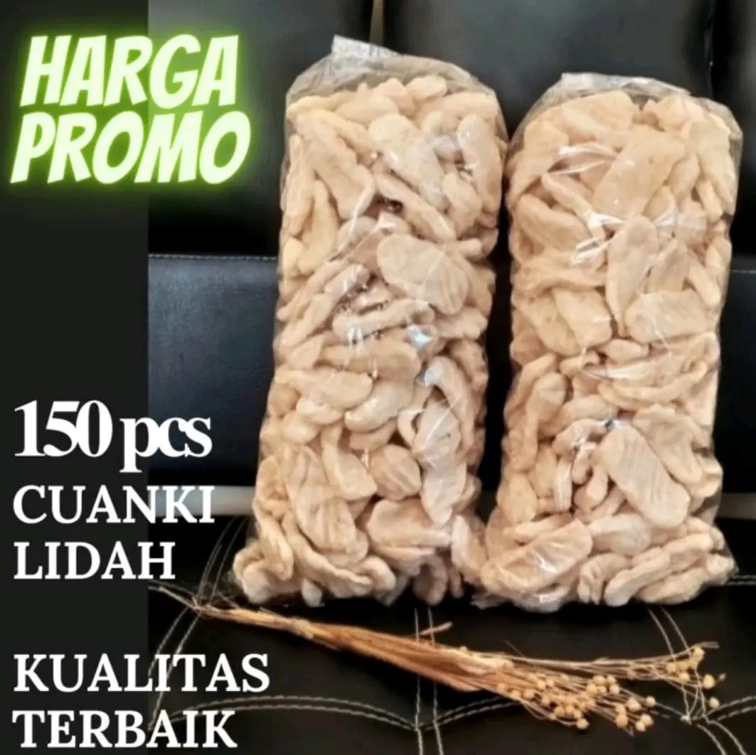 Cuanki Lidah isi 150 PCS KUALITAS TERBAIK CUANKI LIDAH Renyah GURIH Temen Makan Baso Seblak Dll Mie Instan Food