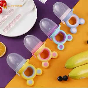 LAKOE Empeng Dot Buah Bayi Random - Perlengkapan Makan Bayi dengan Pilihan Warna Acak |  Teether