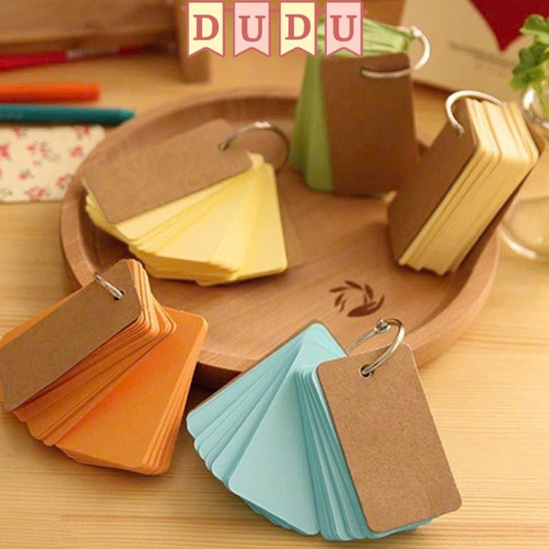 Thẻ Từ Vựng Flashcard DUDU Combo 200 thẻ 4x7cm NHIỀU MÀU hỗ trợ ghi chú học TỪ VỰNG tiện lợi dễ
