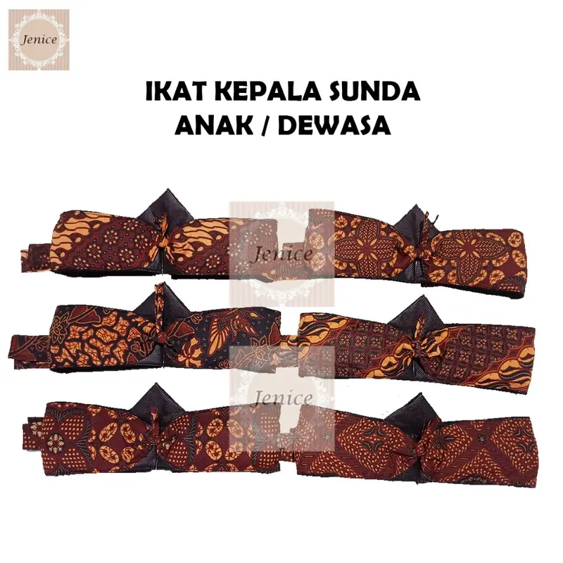 Ikat / Iket Kepala Pangsi Sunda Batik Anak / Dewasa All Size 0