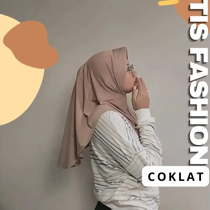 Kerudung Bergo Bahan Balon Adem Berkualitas Anti Slip Jilbab Instan Nyaman ukuran M 2