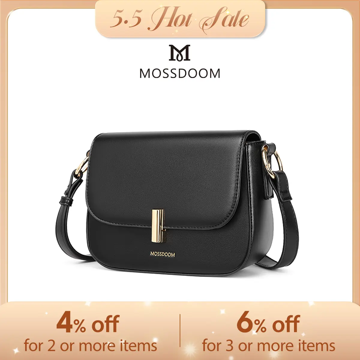 MOSSDOOM Valerie Bag Trendy Large-Capacity Ladies Crossbody Bag – Minimalist & Fashion-Forward