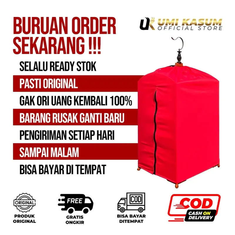 Kerodong Polos Sangkar Kotak Double Layer Umi Kasum | Krodong Kotak Kosan Semua Burung 8
