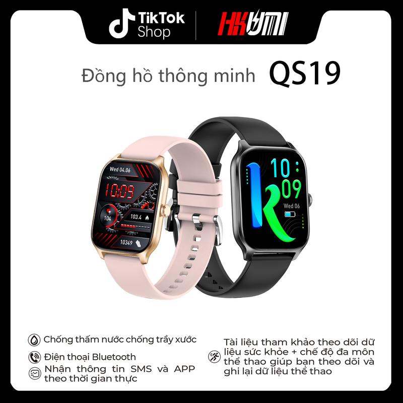 Đồng Hồ Thông Minh QS19 Màn Hình 2.02 inch Hỗ Trợ Nhịp Tim Đooxi Huyết Và Huyết Áp Đo Giấc Ngủ Đếm Bước Thích Hợp Cho Các Môn Thể Thao Ngoài Trời Đo Thời Tiết Tương Thích Với Cuộc Gọi Đồng Hồ Thông Minh Siêu Thực Unisex 