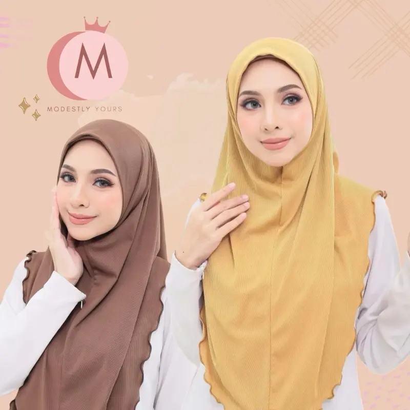 ALFARO PLAIN KNITTED MALAYSIAN INSTANT HIJAB/SUKOB