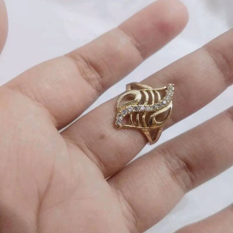 SWASA TERLARIS Cincin Permata dubai ombak petir cinta Cantik Mewah Awet Elegan 0