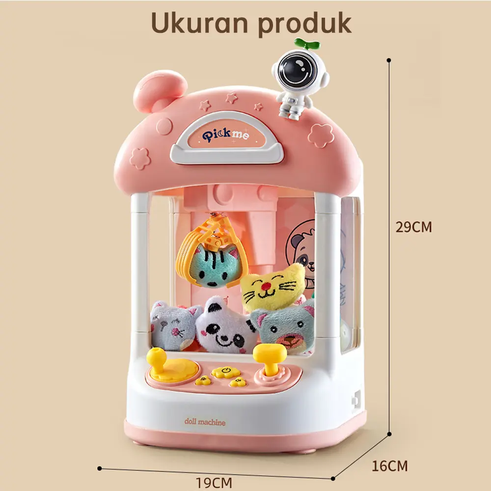 Babycolor Mesin Capit Mini Mainan Anak Claw Machine Boneka Doll Machine ...