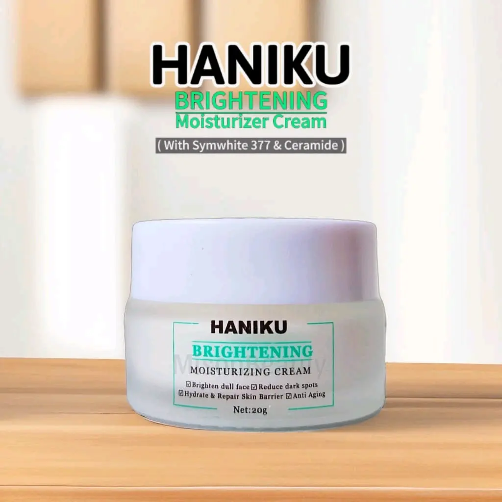Haniku Brightening Moisturizer Cream With Symwhite 377 & Ceramide - Mencerahkan - Melembabkan - Memperbaiki Skin Barier / Moisturizer Haniku