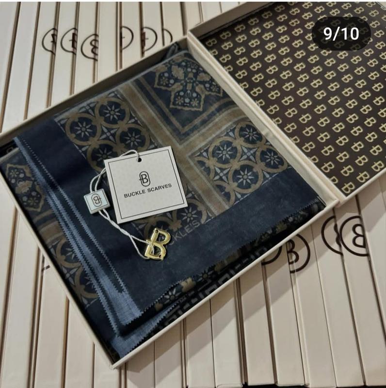 PROMO RAMADAN BUCKLE SCARVES LOGO KEMASAN BOX EKSLUSIF TERBARU Muslim Square Jilbab Katun 7