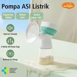 IICOBEAR Pompa ASI Elektrik Tanpa Kabel Otomatis Portabel Breast Pump Hisap Kuat Ibu Bayi Pumping Perlengkapan