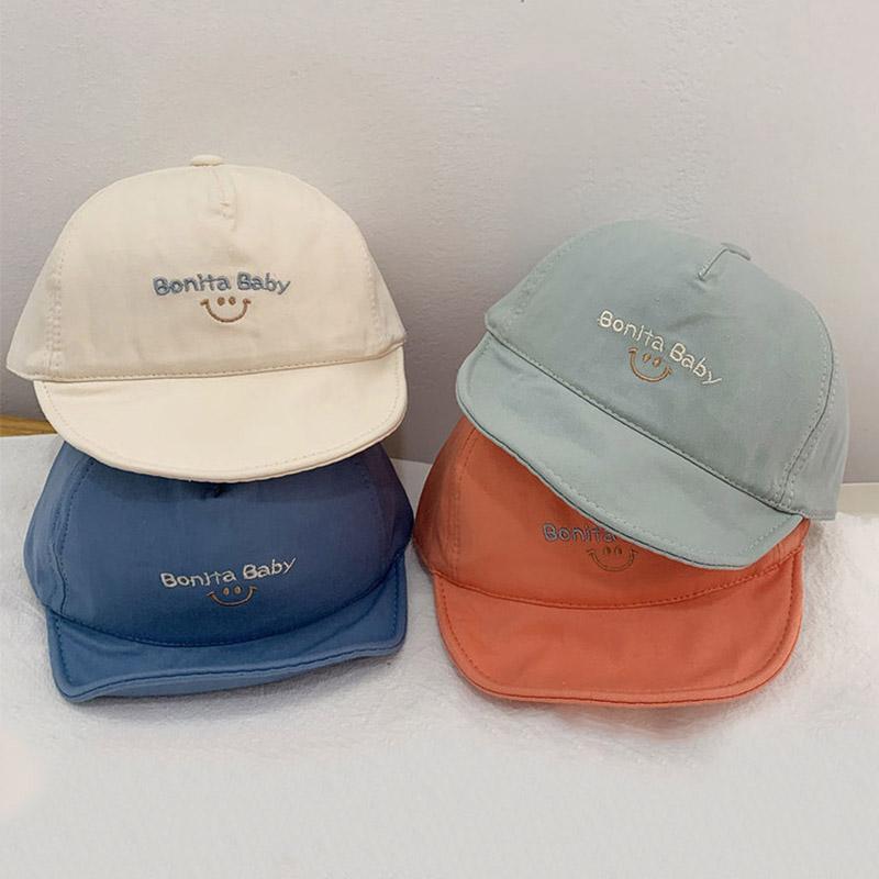  Mũ Bóng Chày Cho Em Bé Có Thêu Chữ Thiết Kế Nụ Cười Hoạt Hình Làm Bằng Bông Mềm Thích Hợp Cho Bé Gái Và Bé Trai Trẻ Sơ Sinh Mũ Lưỡi Trai Mũ Rộng Vành Mỏng Mùa Hè Mũ Chống Nắng Cho Trẻ Mới Biết Đi 