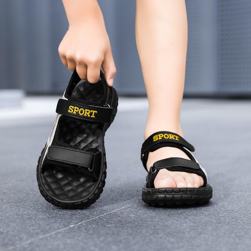 【Luckyy Kid】Petualangan Luar Ruangan Asli Sandal gunung olahraga Sandal Musim Hujan Sandal kualitas terbaik Sandal Anak Laki-laki Anti Selip Bahan Anti Selip 3