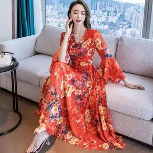 dress sifon wanita elegan dan fashion terkini