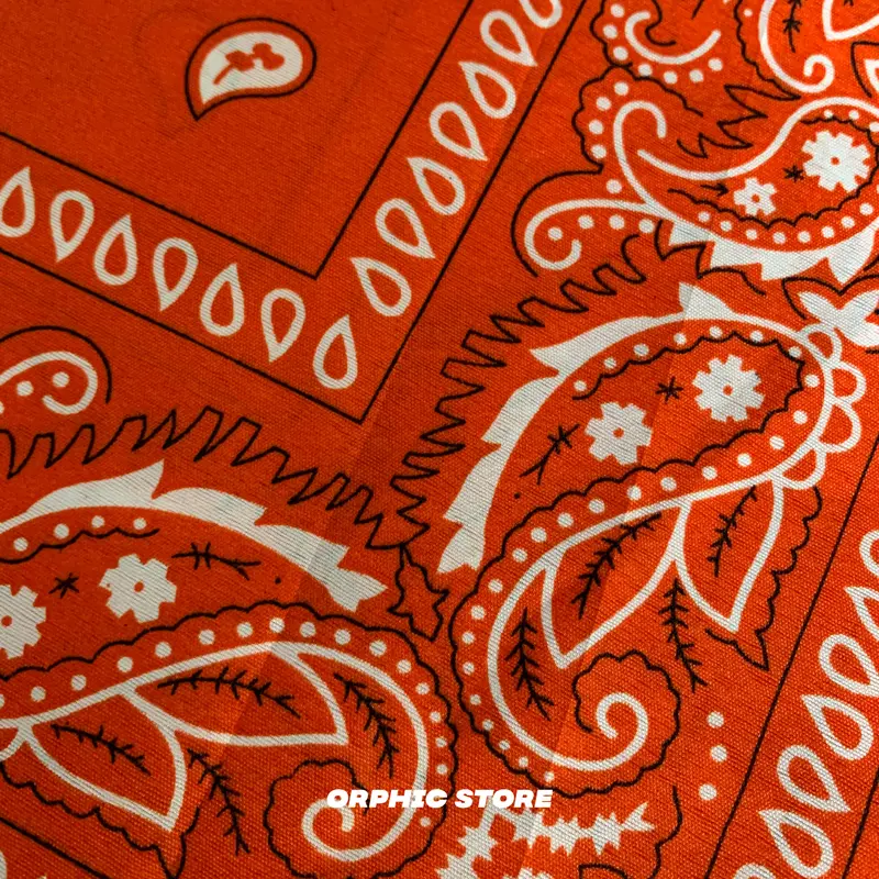 (PREMIUM) Slayer Bandana Motif Paisley - Slayer Scarf Syal Pria dan Wanita 55x55 cm - Orphic Store 1