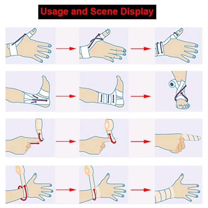 Perban Olahraga Kinesiology Elastoplast Medical 5cmx4.5M - C103 - Light Skin -  Alat 4