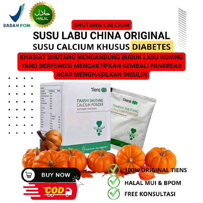 susu labu cina asli untuk diabetes halal bpom 2