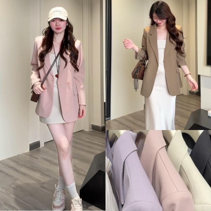 Áo Blazer Nữ Dài Tay Boiling Dáng Suông - Áo Vest Nữ Dài Tay Công Sở Boiling QC