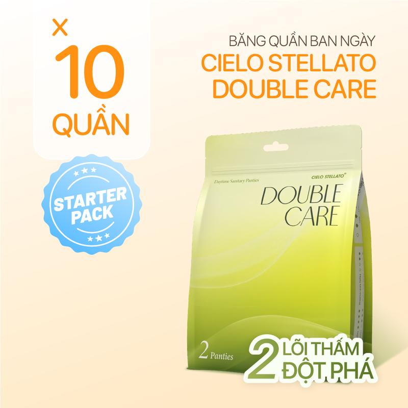  Combo 10 Băng quần ban ngày Cielo Stellato DOUBLE CARE 2 lõi thấm đột phá tiện lợi cho ngày năng động 