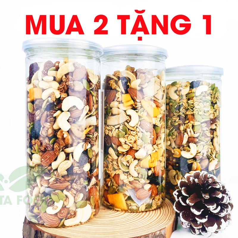 [Mua 2 Tặng 1] Granola ngũ cốc ăn sáng, eat clean, healthy food cho mọi lứa tuổi by SOTAFOOD - Hộp 500g 30% yến mạch