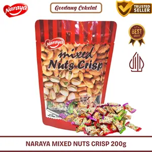 Naraya Mixed Nuts Crisp Permen Teng Teng Kacang 200gr