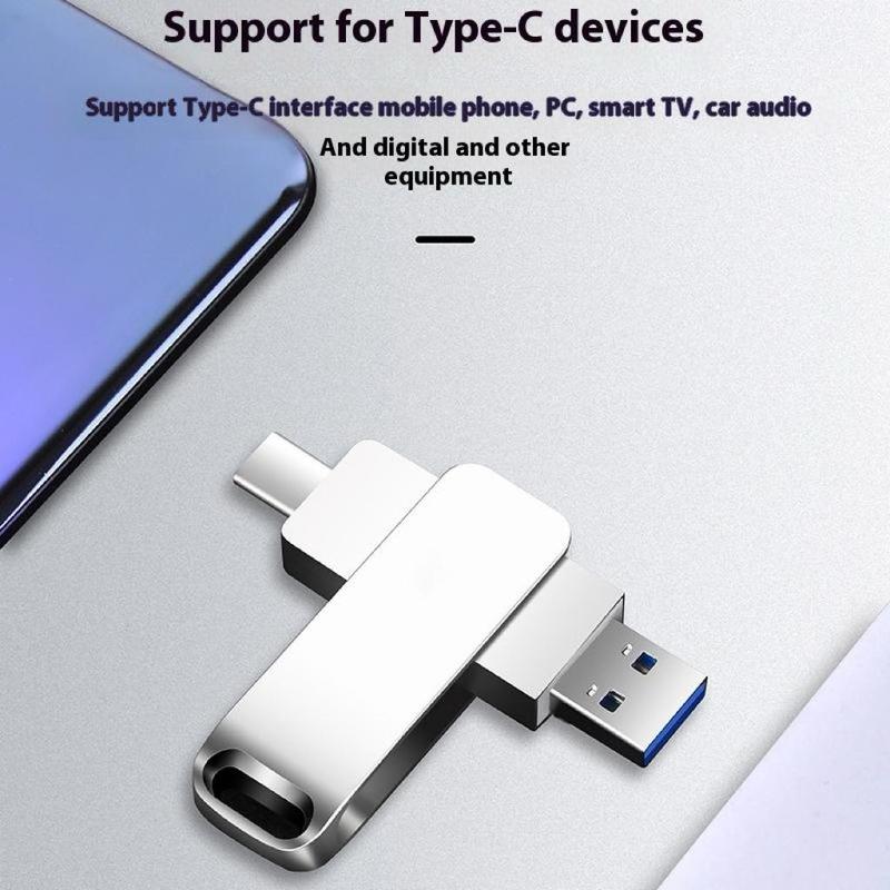 แฟลชไดรฟ์ Type-C,USB, 1TB, 2TB, 512GB, 256GB, 128GB, 64GB, USB3.0, เข้ากันได้กับ iPhone 2