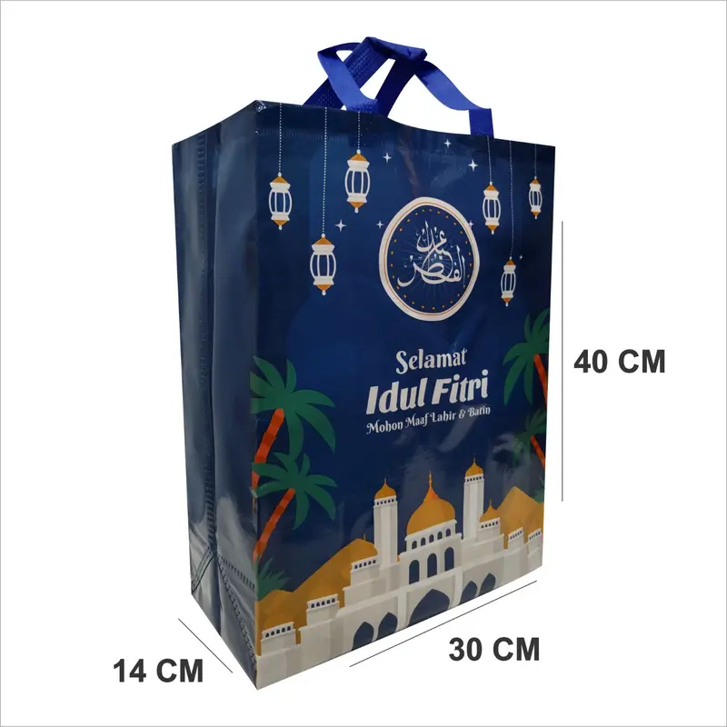 TAS IDUL FITRI LAMINASI 1 LUSINI,TAS GOODIE BAG,TAS LEBARAN MURAH,TAS HAMPERS, TAS BELANJA WANITA 2