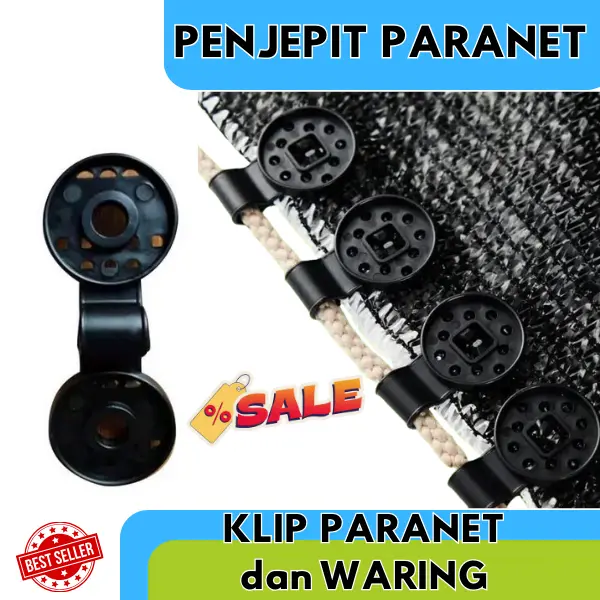 50PCS Klip Paranet Bulat / Clip Paranet Klip Jaring Bulat / Clip Penjepit Paranet Rumah Kaca