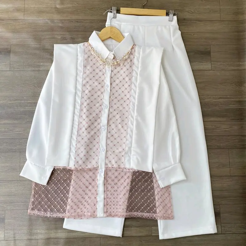 penelope one set celana setelan wanita katun + Gratis jilbab 4