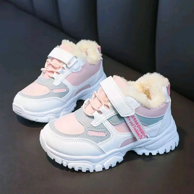 Sepatu Anak-Anak Perempuan Berbulu RC Fortuner - Rekomendasi - Sport, Casual, Olahraga, Kasual, Shoes, Cewek, Sneakers, Putih, Wanita Fashion 1
