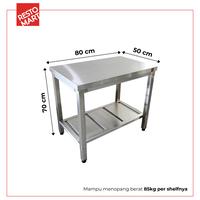 Gambar Meja Kompor / Meja Serbaguna / Stove Table RESTOMART Stainless Steel (1418018) dari Restomart Kitchen Solution Kota Surabaya 2 Tokopedia