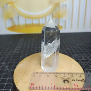 Tower Natural Clear Quartz Pointer (7) Asli Batu Alam