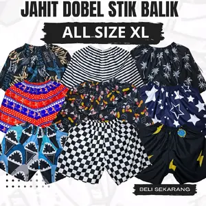 Eceran Celana Boxser Size All Sizee (XL) Jahitan Stek Balek, Muat BB Max 65kg
