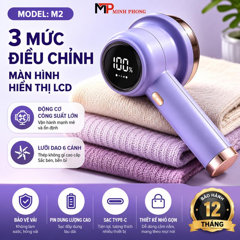 Máy cắt xù lông quần áo Thông minh M2 / JLL8001 siêu tiện lợi, động cơ khỏe,…
