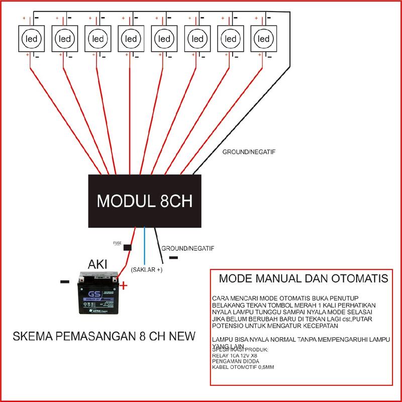 ALAT PENGEDIP LAMPU WATT BESAR MODUL MATRIX 4