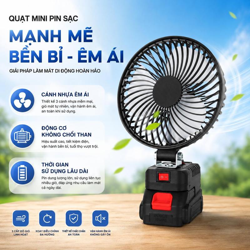 VBB- THÂN QUẠT NHỰA ĐỘNG CƠ KHÔNG CHỔI THAN