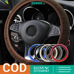 Sarung Setir Karet Mobil Cover Stir Car Elastis Universal Steering Penutup Roda Kemudi HM085