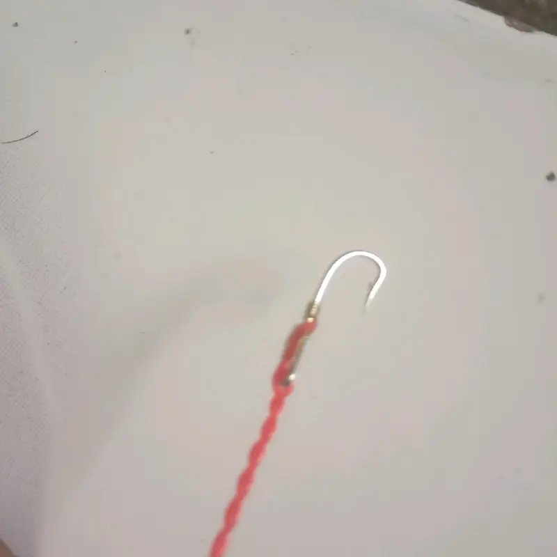 pancing urek belut sawah warna senar merah, hijau laut, hijau daun dan putih 1