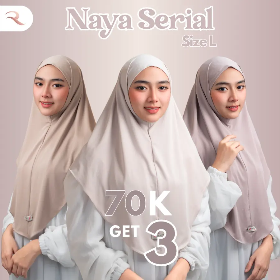Paket Bundling 3 Pcs Naya Serial Bergo Daily Non Pet Size L