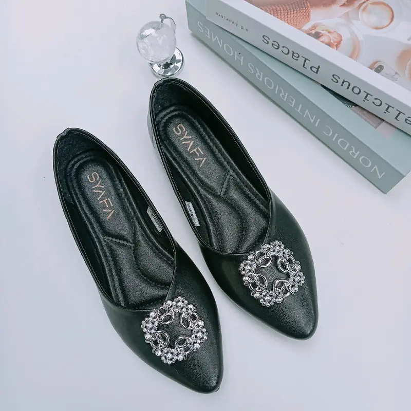 Sepatu flat shoes fresha wanita kerja elegan 0