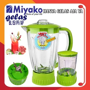 Gelas Blender Miyako 1.5L Plastik Tebal Kuat || Gelas Blender Miyako 1.5L Plastik Tebal HANYA GELAS AJA YA