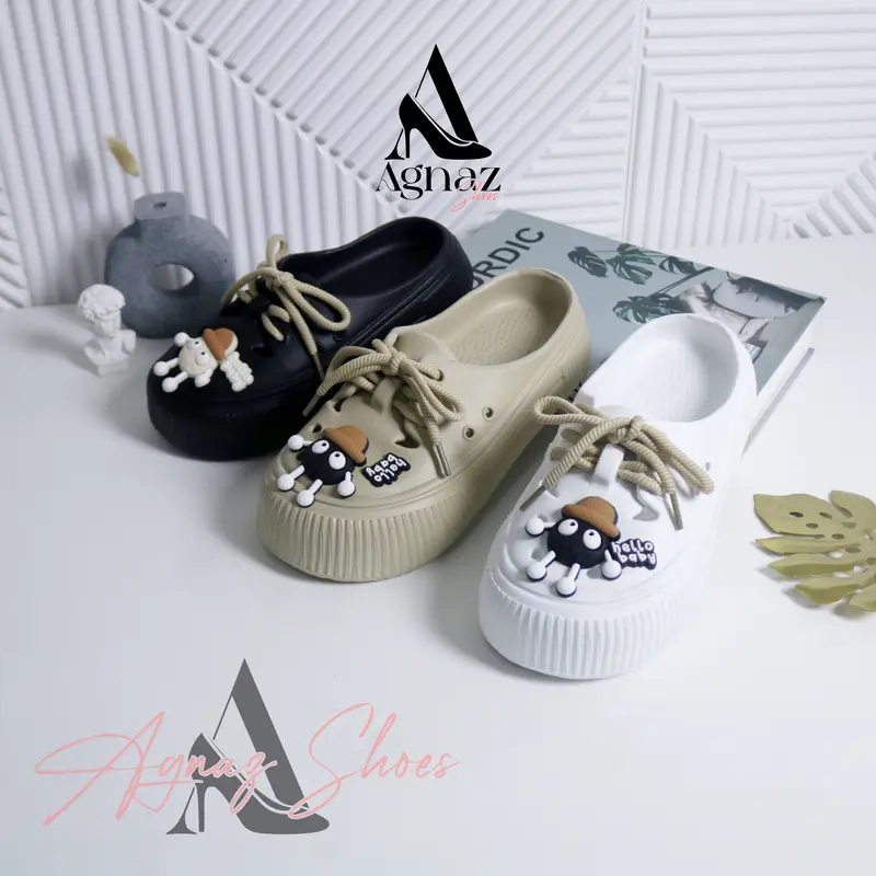 [ CANDY 24271 ] Sepatu Sandal Wanita Sendal Shoes Tinggi EVA Rubber Karet Kekinian Antislip Empuk Ringan Premium Elegan Modis Nyaman Dipakai Outdoor dan Indoor Tahan Air Anti Licin Desain Modern Cocok untuk Segala Aktivitas Harian Fashionable dan Stylish 0