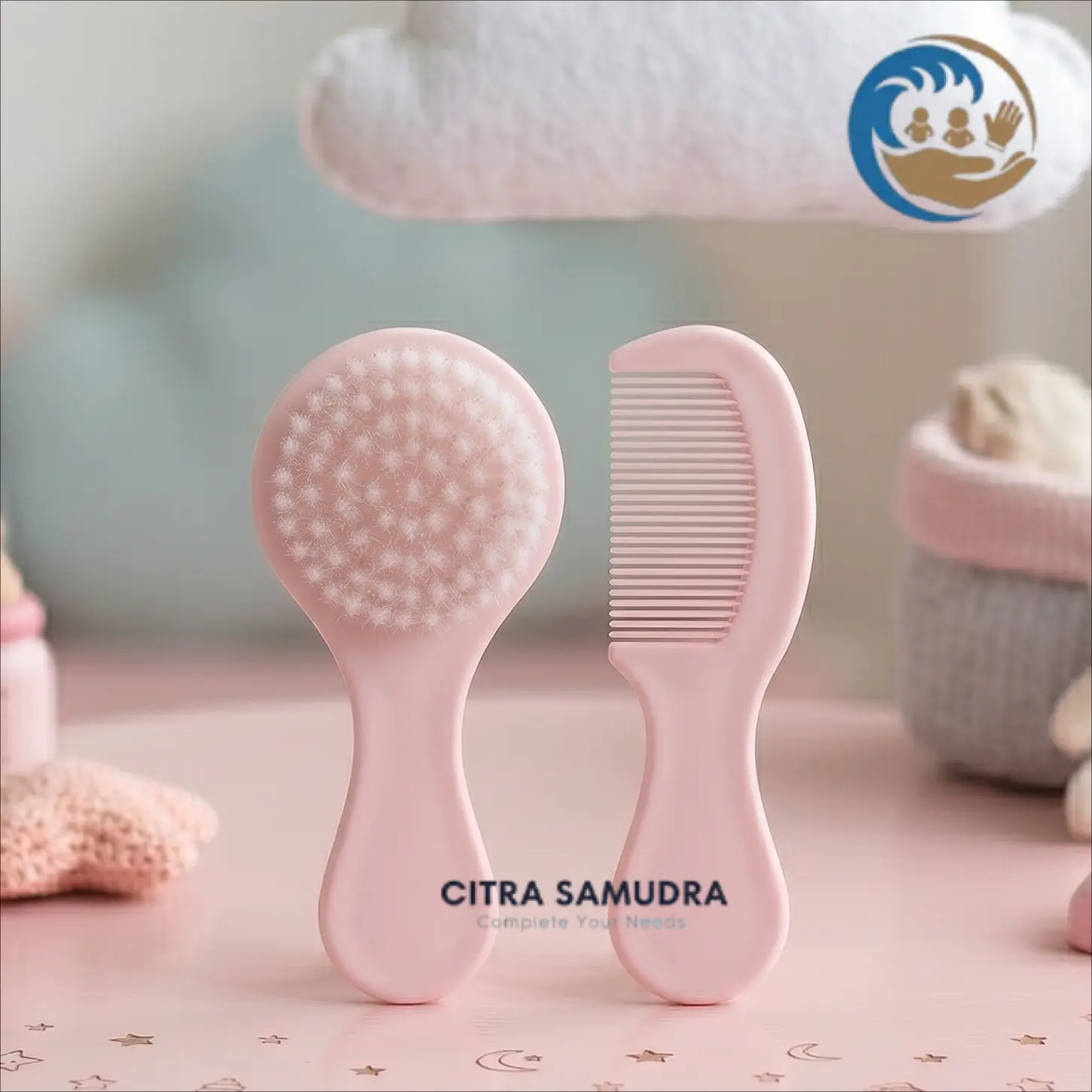 Sisir Rambut Bayi Balita  Sisir Lembut + Brush Baby Comb Tidak Sakit di Kepala Bayi Art SK02 SK03 - Citra