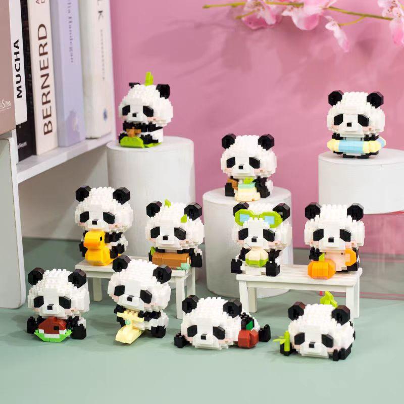 Đồ Chơi Gạch Khối Lắp Ráp Gấu Trúc Mini Dễ Thương Hạt Lắp Ráp Để Phát Triển Trẻ Em Và Giáo Dục Đồ Chơi Bộ Ghép Hình Thích Hợp Cho Bé Trai Và Bé Gái Quà Tặng Sinh Nhật Đồ Chơi Trẻ Em
